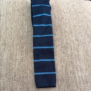 Burins Bilas Navy and Light Blue Striped Men's Tie